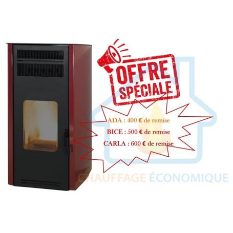 Feu a granule pas cher 10kw a ventouse (prix)