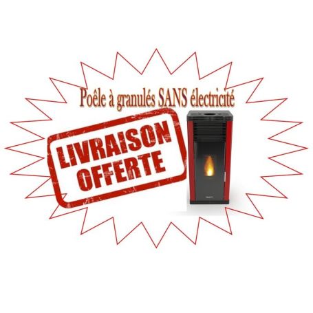 Poêle à pellet 8kw sans électricité Laminox Veronica Natural 9