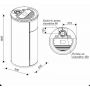 Poele a pellet design moderne Laminox Jessica Silent 6 CX