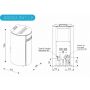 prix poêle à granule étanche à ventouse (dessin technique de pose)
