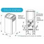 Poêle à granulé 12 kw silencieux autonettoyant Laminox Dalia