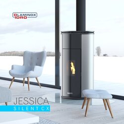 Poele a granule sans electricite Jessica silent x pour un chauffage autonome et bon marché-