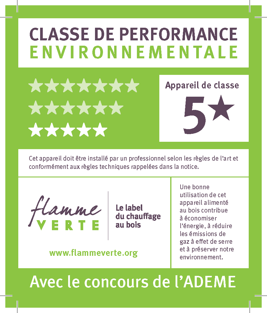 Label flamme verte 5 étoiles - Chauffage Economique