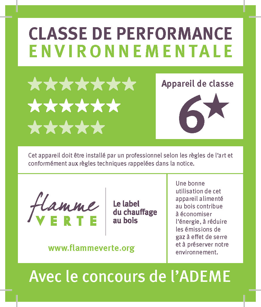 Label flamme verte 6 étoiles - Chauffage Economique
